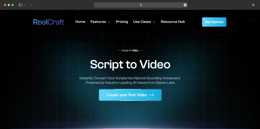 ReelCraft script to video creation