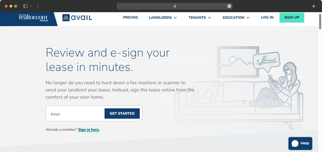 Digital Lease Signing in Avail