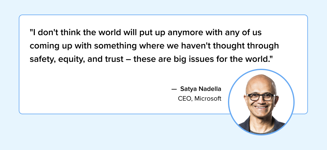 Satya Nadella's quote about the importance of security