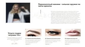SEO Promotion of a Permanent Makeup Studio Portfolio Image