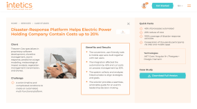 Disaster-Response Platform Helps Electric Power Holding Company Contain Costs up to 20 Portfolio Image