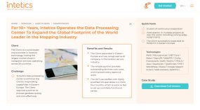 For 10 Years Intetics Operates the Data Processing Center To Expand the Global Footprint of the World Leader in the Mapping Industry Portfolio Image