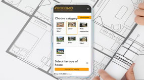Hocomo | Website with a visual house configurator & admin Portfolio Image