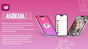Asocial - Social Networking App Portfolio Image