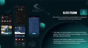 EliteFishin – Sports Fishing & Angler Community App Portfolio Image