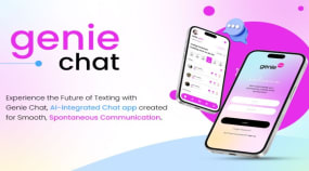 GenieChat – AI-Powered Chatbot App Portfolio Image