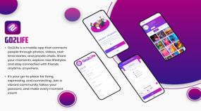 Go2Life - Social Media App Portfolio Image