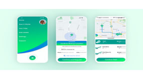On Demand Group Ride App Portfolio Image