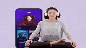 Audio-based Relaxation Mobile App for Mental Health Wellness Firm Portfolio Image