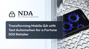 Transforming mobile QA with test automation Portfolio Image