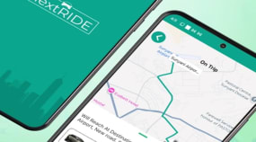 Next Ride Taxi App Portfolio Image