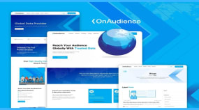 OnAudience Website UX/UI Design Portfolio Image