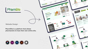 Online Pharmacy Website UX/UI Design Portfolio Image