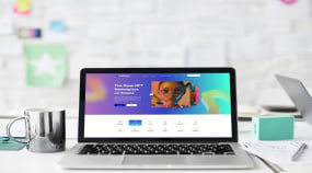 NFT Marketplace Website Design Portfolio Image