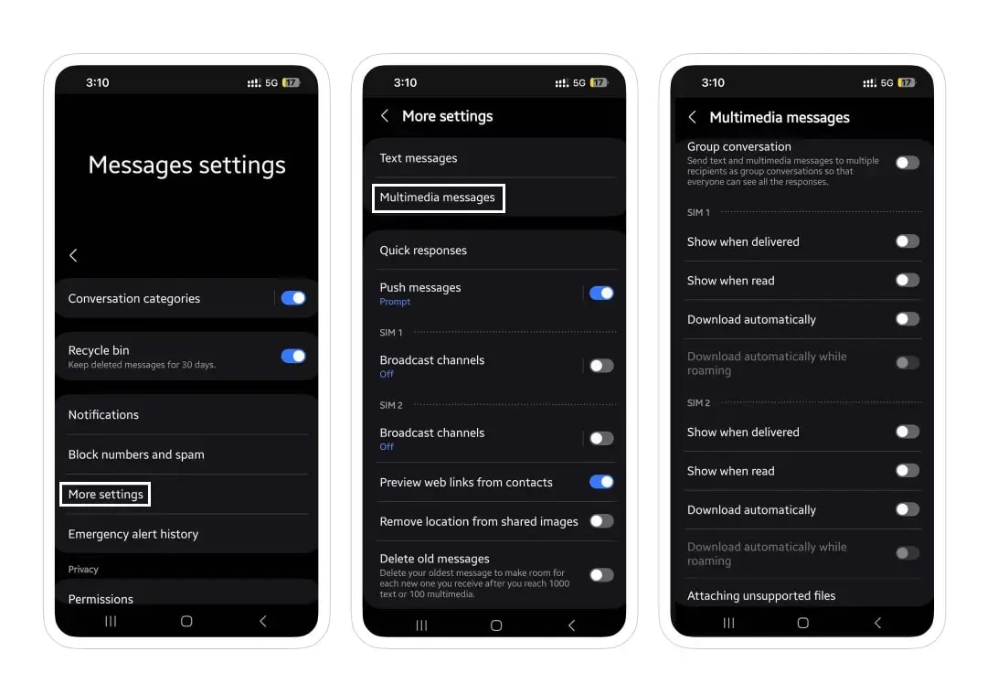 Samsung Messages