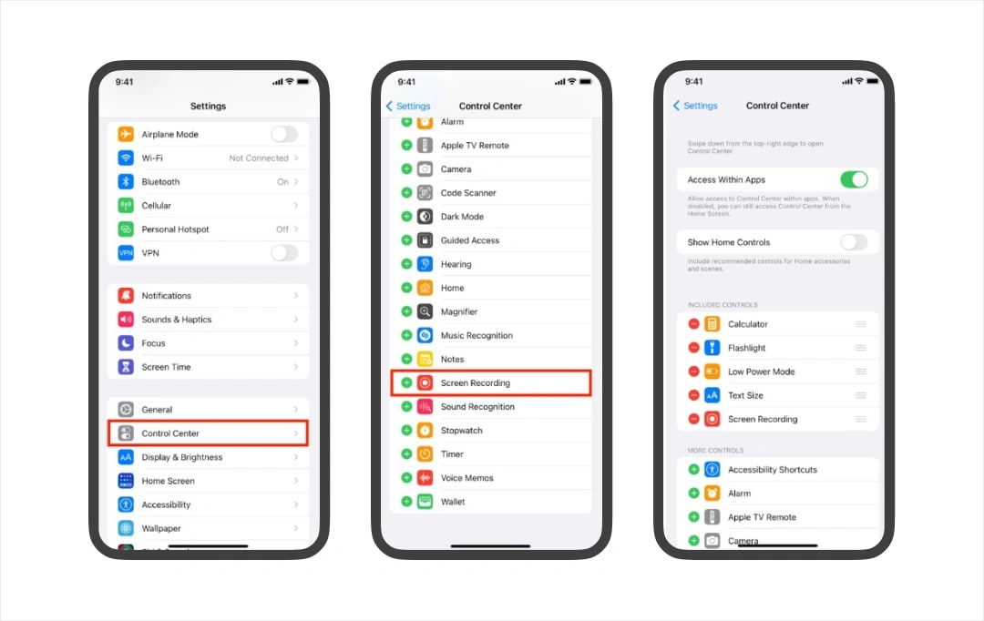 how to record screen on iphone