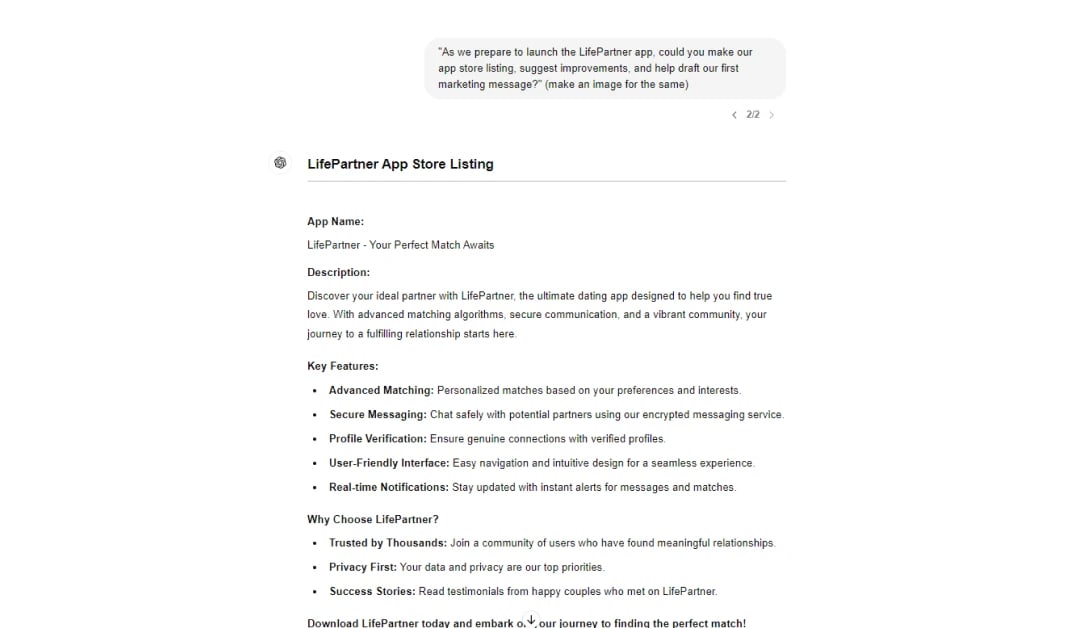 make an app with chatgpt