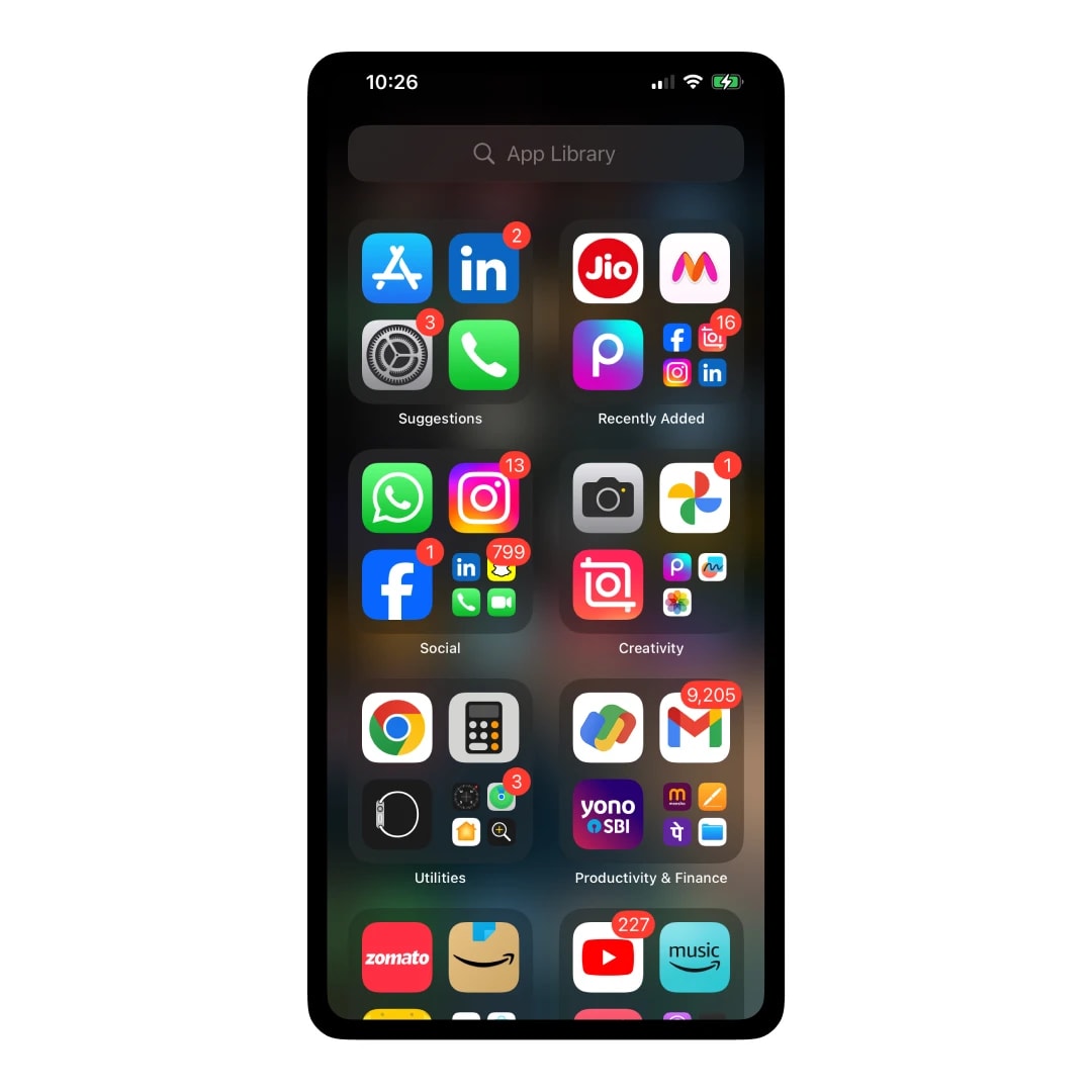 Home Screen