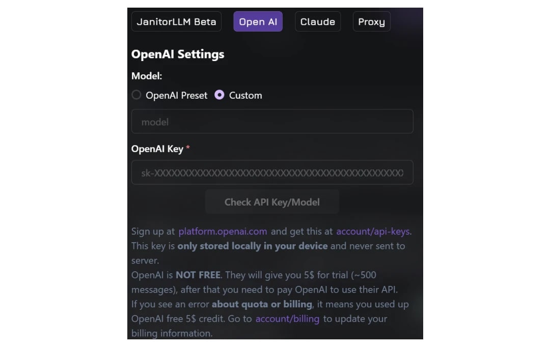 JanitorLLM Beta