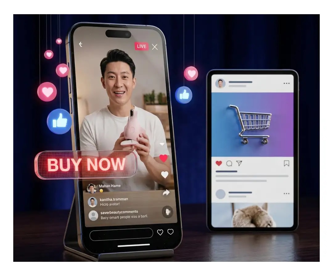 Social, Video, and Live Commerce Integration in Ecommerce Industry