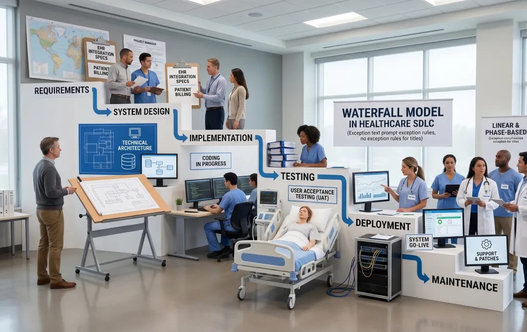 What is the Waterfall Model in Healthcare Software Development