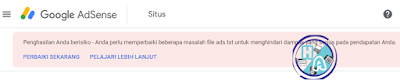 Cara Mengatasi Peringatan Ads.txt Adsense di Blogger