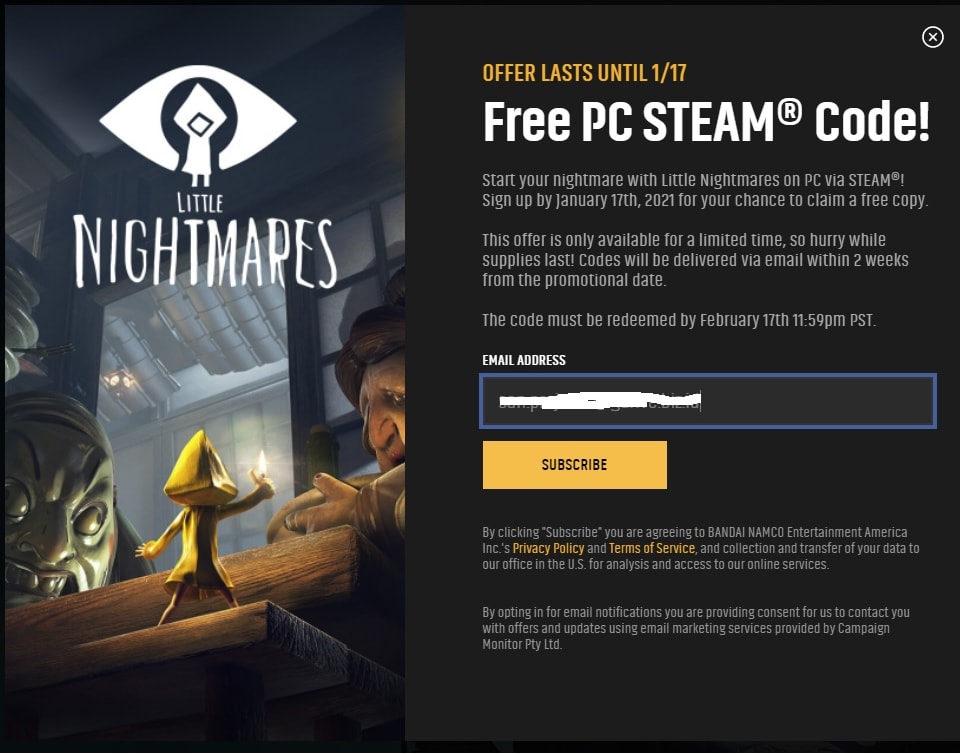 Redeem Game Little Nightmare Gratis