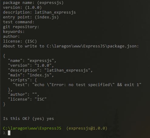 Cara Memasang Framework ExpressJS