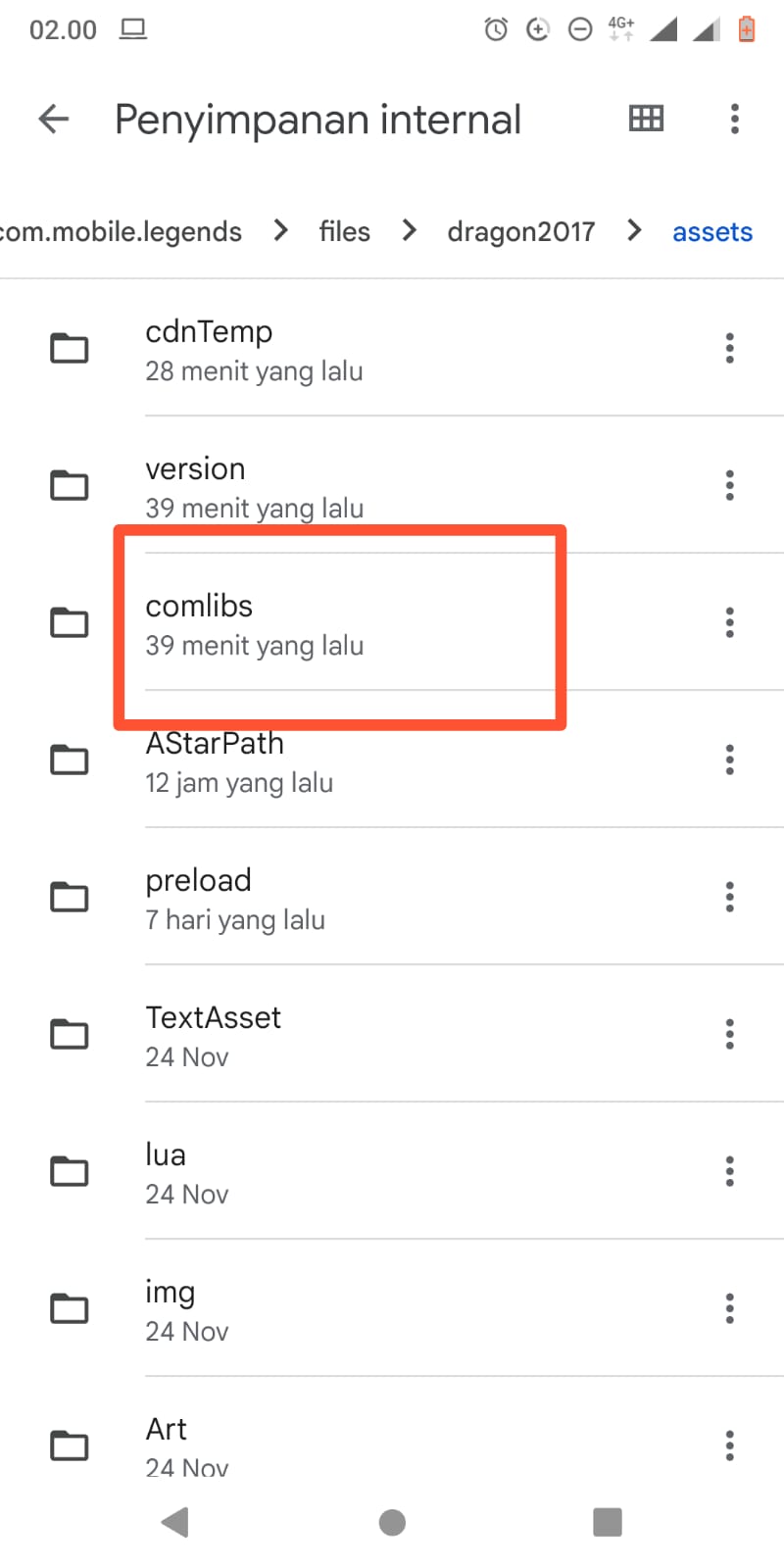 Cara mengatasi Stuck Game Loading Resources:init Mobile Legend