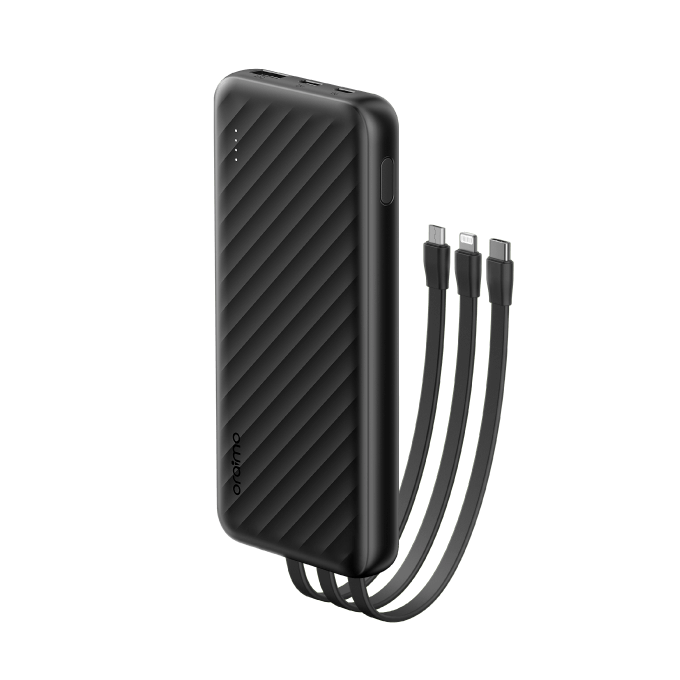 oraimo Slice Link 10000mAh Power Bank, 3 Built-in Cables (OPB-P5101)