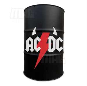 Adesivo decorativo ACDC (para tonéis/tambor 200l)
