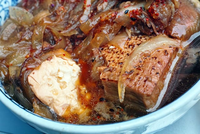 The Niku-Tofu Lunch Set That Has Full of Beef’s Flavor on Tofu.