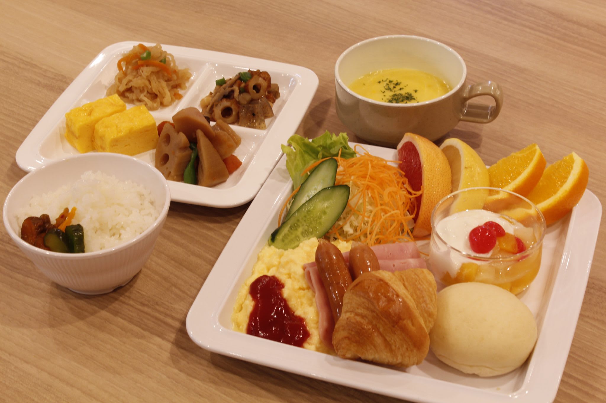 Complementary Breakfast at Via Inn Higashi Ginza