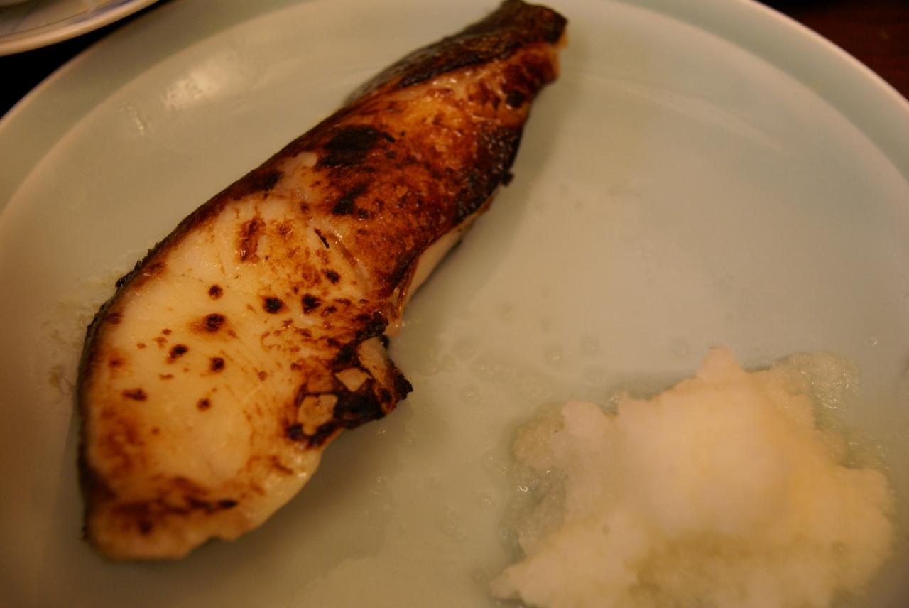 Fish dishes such as grilled sablefish marinated with miso paste set menu