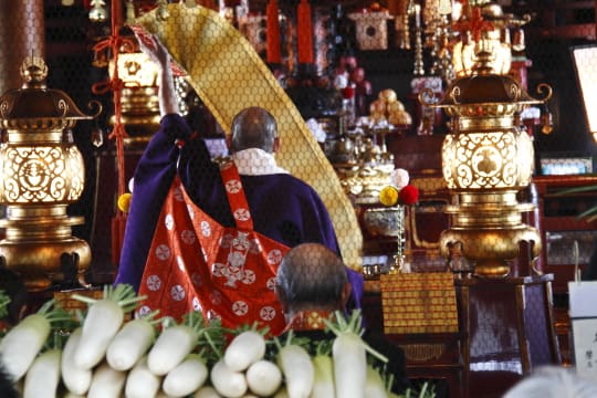 Daikon ( Japanese radish) for offering