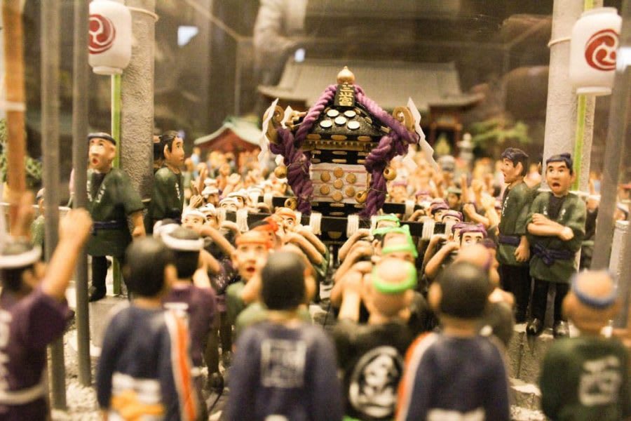 A Miniature of Sanja-matsuri Festiva, the Biggiest Event in Asakusa