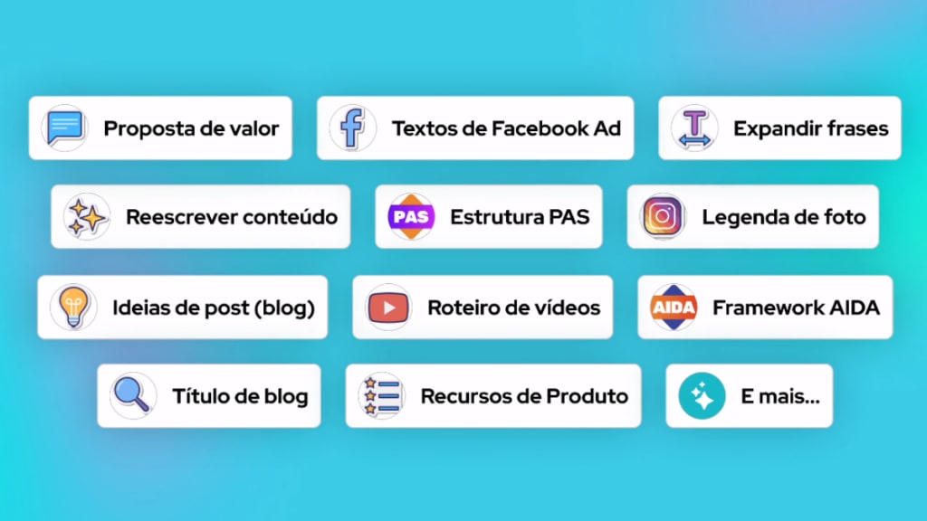 Mentor IA conta com mais de 20 funcionalidades exclusivas para copywriting.