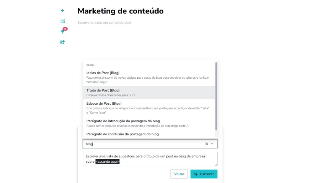 1º passo para definir o título do seu texto