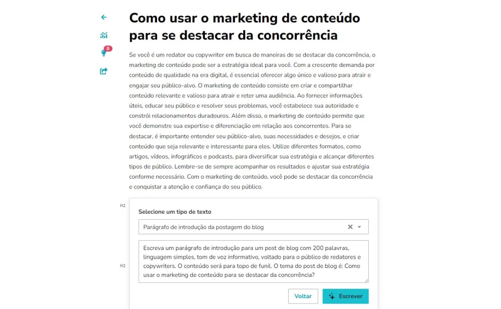 Introdução já gerada pelo Mentor IA