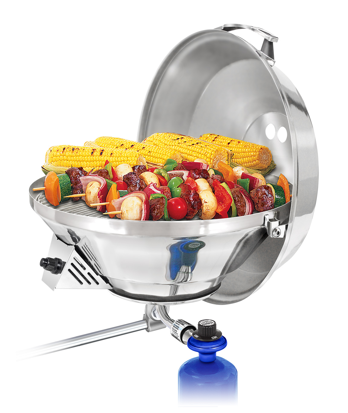 Party Size Marine Kettle® 3 Combination Stove & Gas Grill — A102173CSA