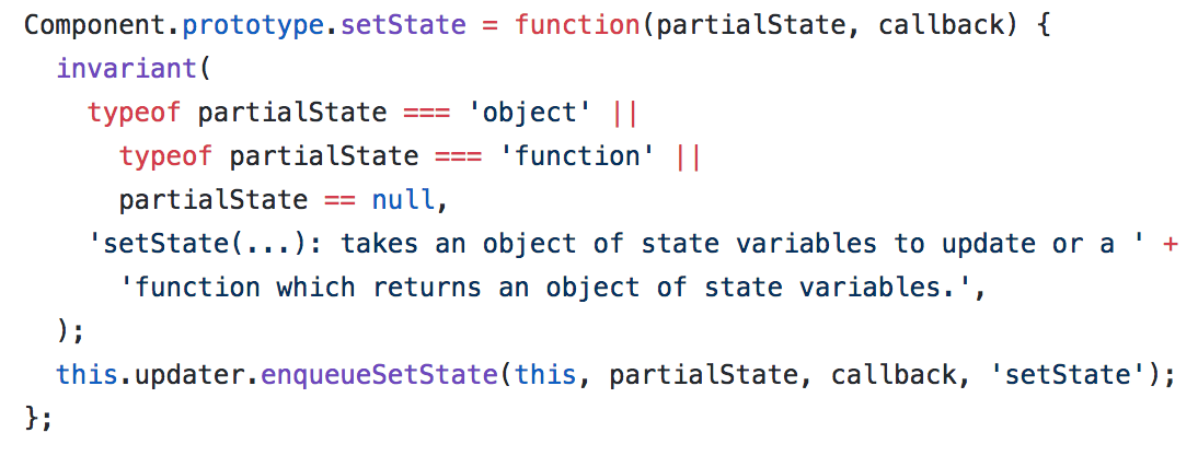 Função setState original do React