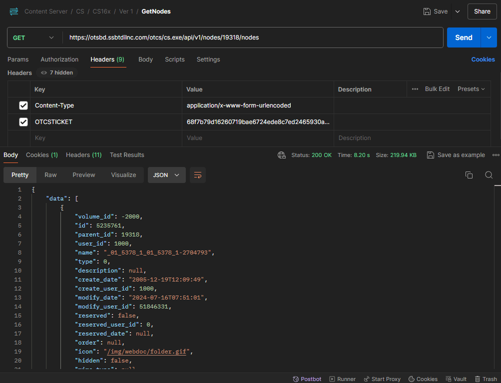 Fetching Nodes