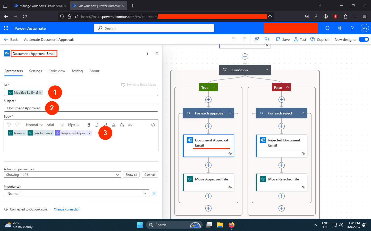 Configure Approval Email