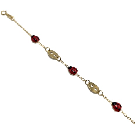 18K Ladybug Baby Bracelet B