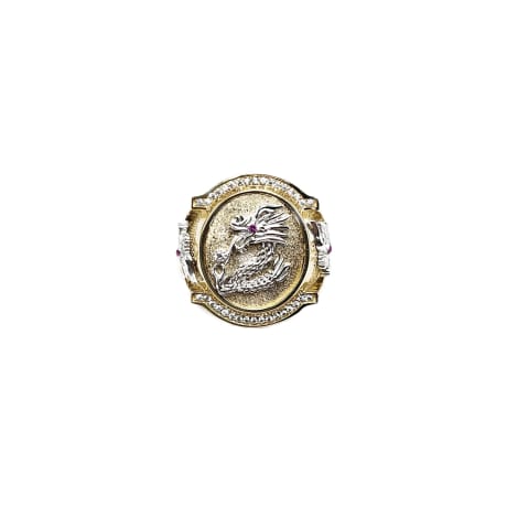 18K Dragon Men's Ring