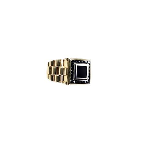 18K Square Men's Ring