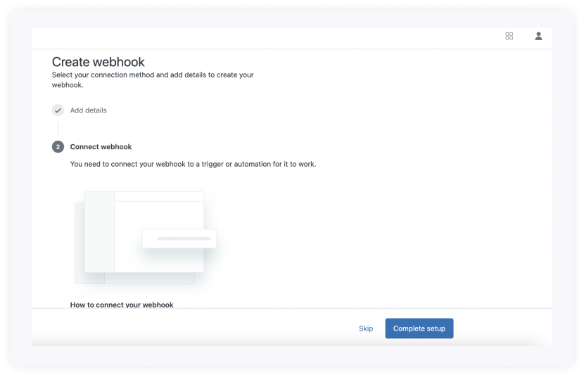 Test webhook and click create