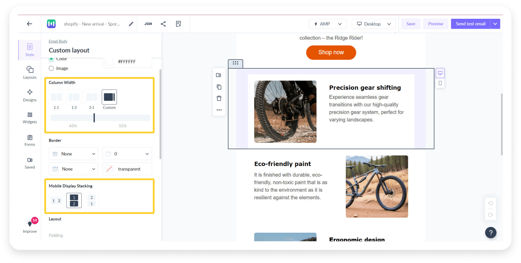Images and content blocks should stack properly across all kinds of devices
