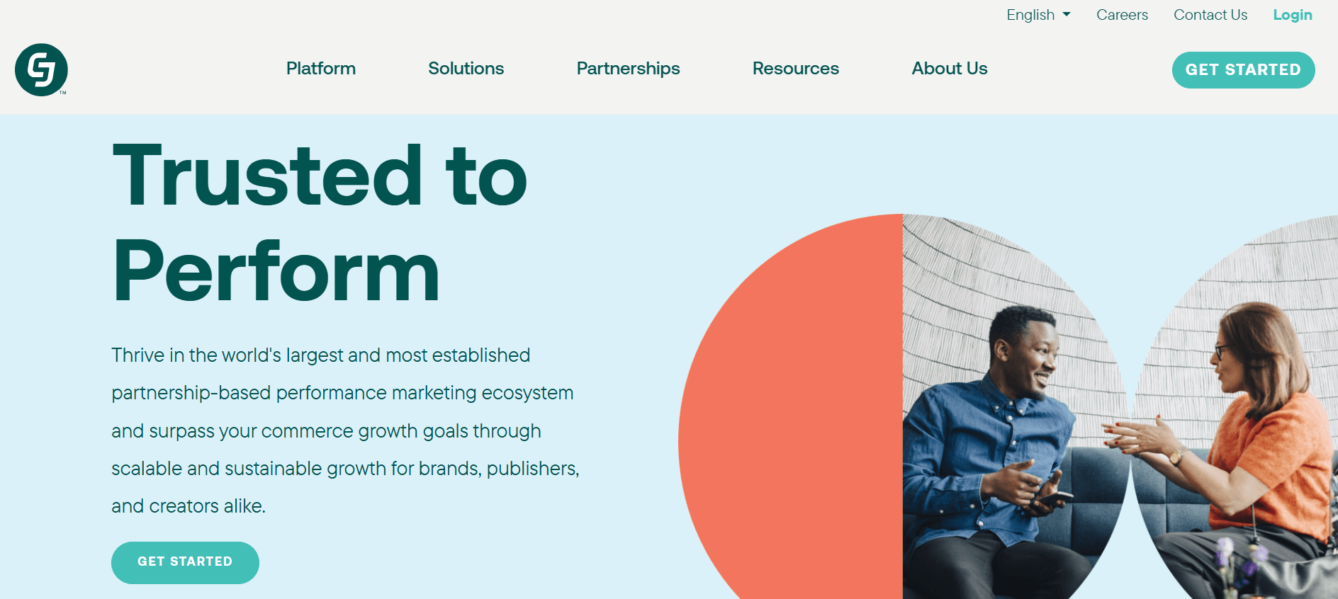 An image showing affiliate platform CJ