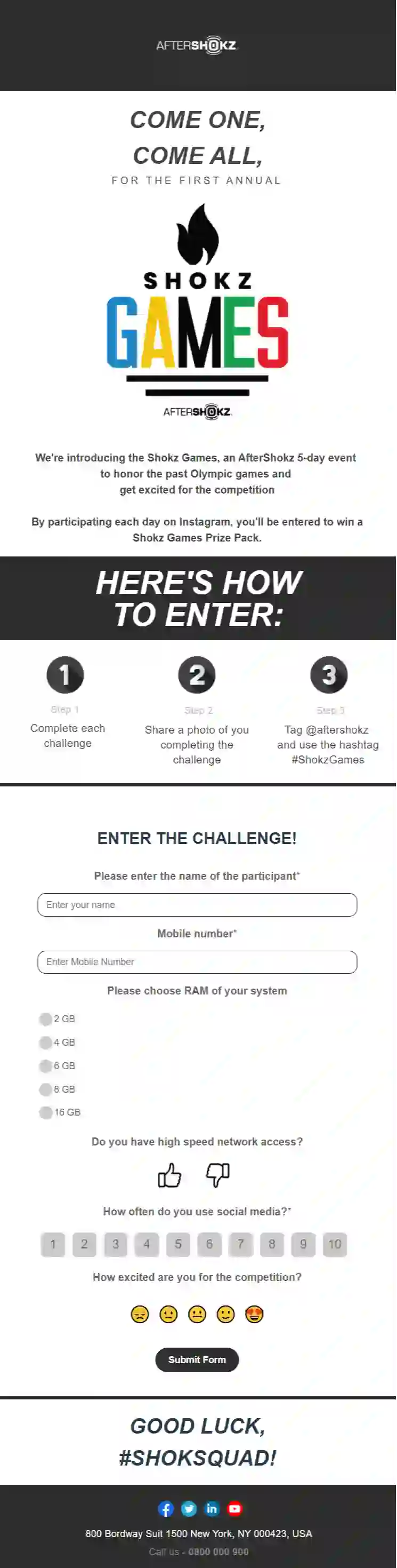 Contest Invite Email Template